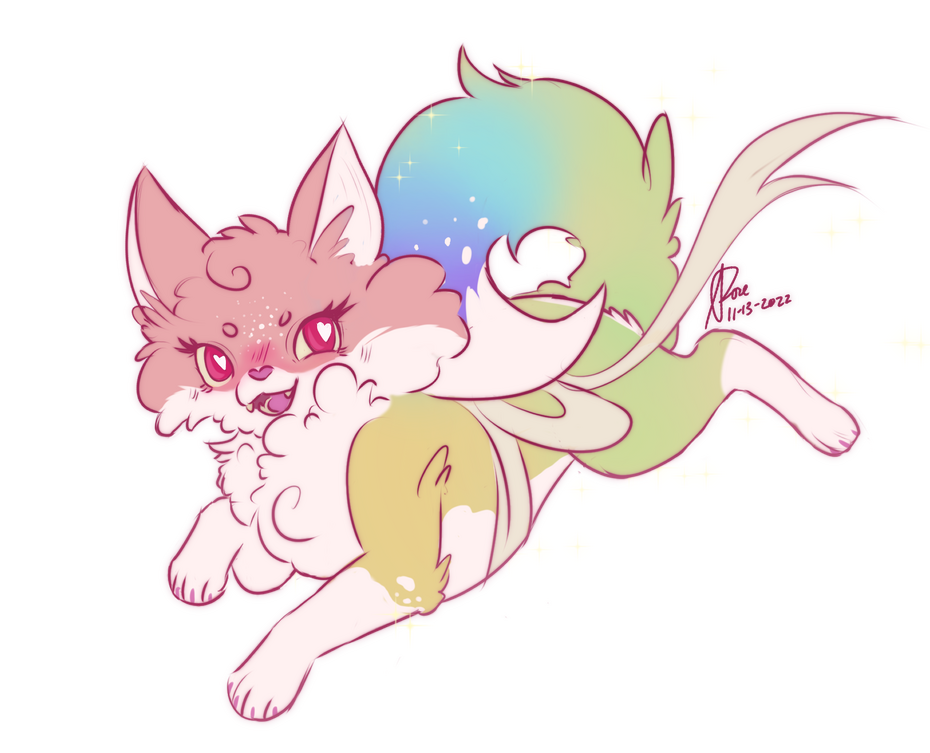 Flat Color Chibi Fullbody ~$20